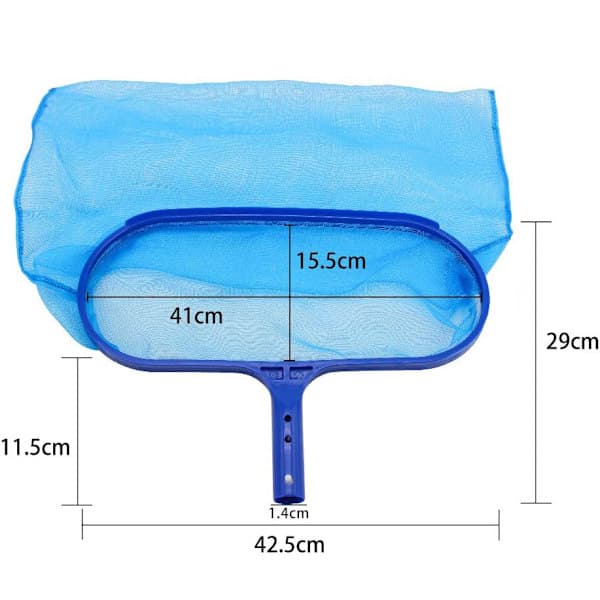Poolnet til blade, blå poolrensningsnet, poolskimmernet finmasket, poolnet - rengøringsværktøj til pool, poolnet bladfanger SZ1 SZ1