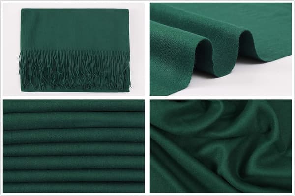 Dame Tørklæder Pashmina Sjaler og Wraps til Bryllup Sjaler til Kvinder Vinter Grøn Green