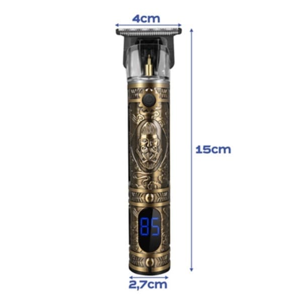 Hår- och skäggtrimmer med 6 kammar – 800 mAh Guld