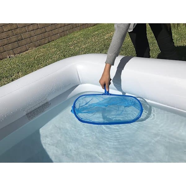 Poolnet til blade, blå poolrensningsnet, poolskimmernet finmasket, poolnet - rengøringsværktøj til pool, poolnet bladfanger SZ2 SZ2