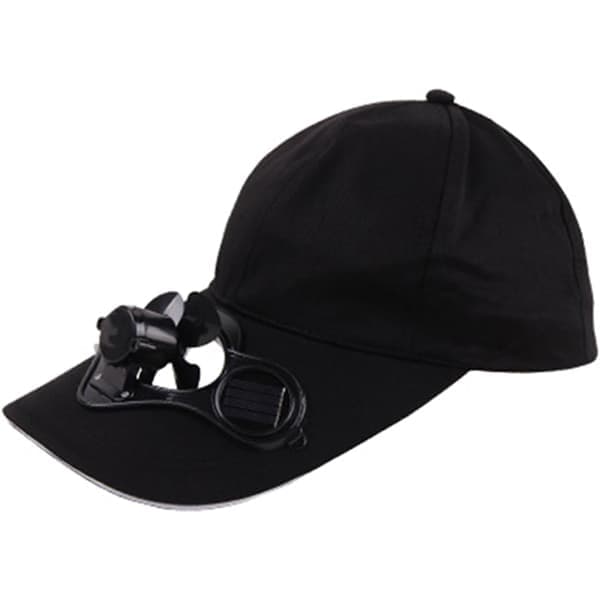 Solkasket med ventilator baseball golfhat køler dit ansigt i varm sommersol