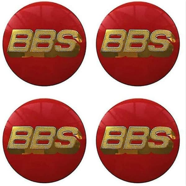 Bbs hjulnavkapsel emblem 4 st set 65mmbbs billogotyp dekal aut