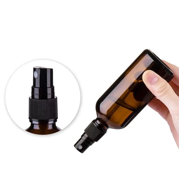 10/16 stk. 15/30 ml ravfarvet parfumeflaske med sprayforstøver E 30ml10stk E 30ml10pc