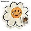 Søt baderomsmatte Smiley Face Teppe Baderomsmatte Solsikke
