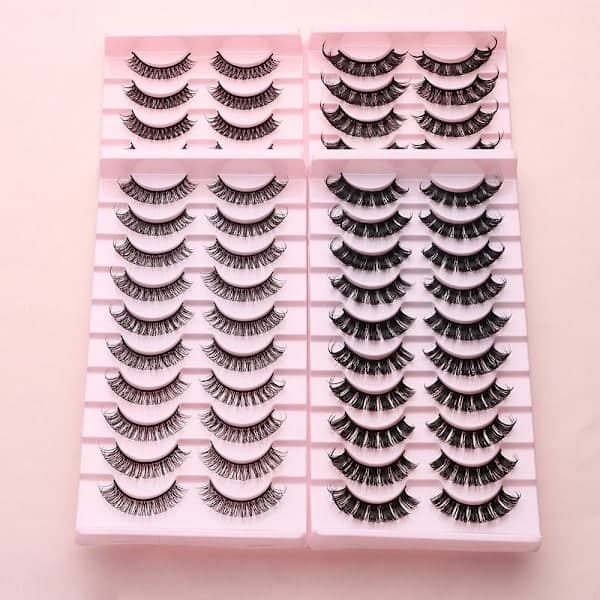 10 paria 3D Mink DD Curl venäläisiä tekoripsiä TK03 TK03