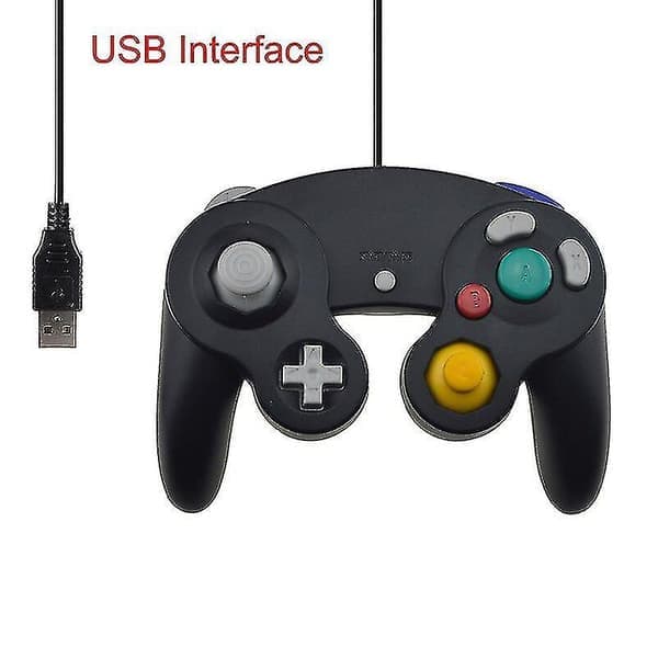 Trådløs Gamecube-kontroller, USB-tilkoblet, for Nintend, for Ngc Gc Controle, for Mac-datamaskin, PC-spillkontroller