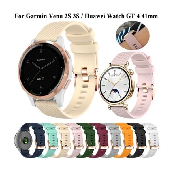 Udskiftningsrem til Garmin smartwatch, silikonerem, bordeaux, 18 mm bredde, stilfuld og behagelig rem Claret 18mm Width