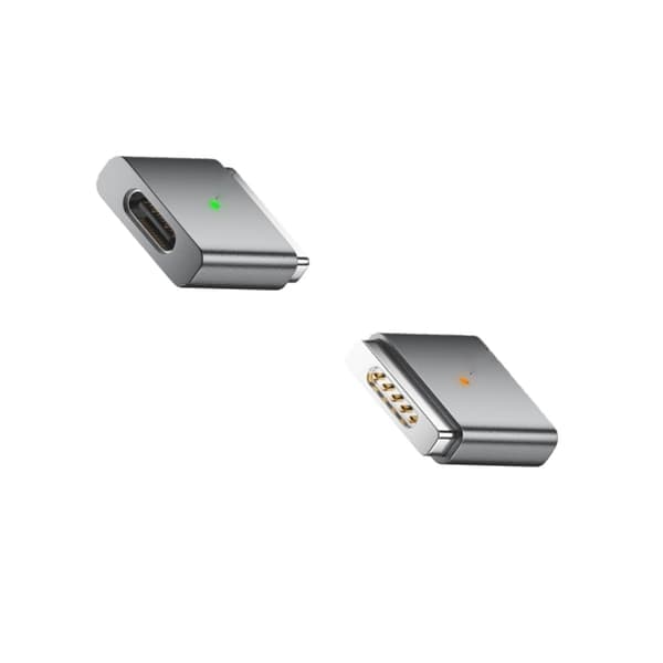 USB-C–MagSafe 2 -adapteri 100W – Lataa MacBookisi helposti Harmaa Grey