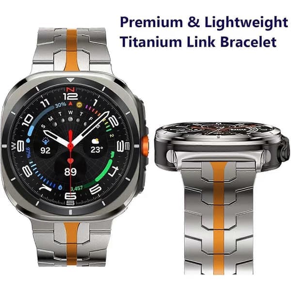 Klokkerem - 47 mm, oransje Titanium Orange