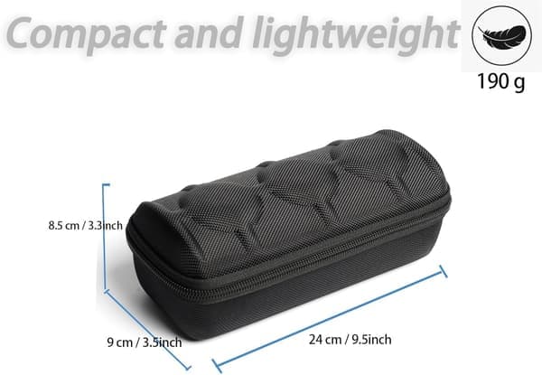 Rejseetui til 3 ure, hårdt ur-etui, perfekt pasform til alle urstørrelser op til 2,36\" 3 rum nylon 3 slots nylon