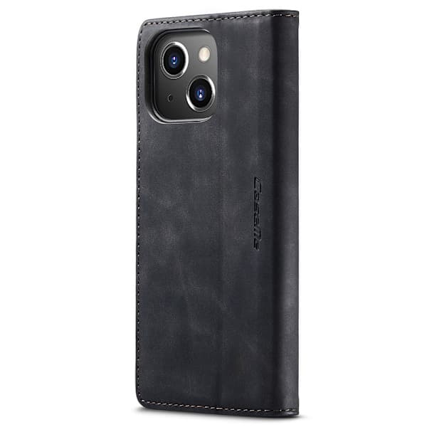 CaseMe Ohut Lompakkokotelo iPhone 15 Musta (YH)