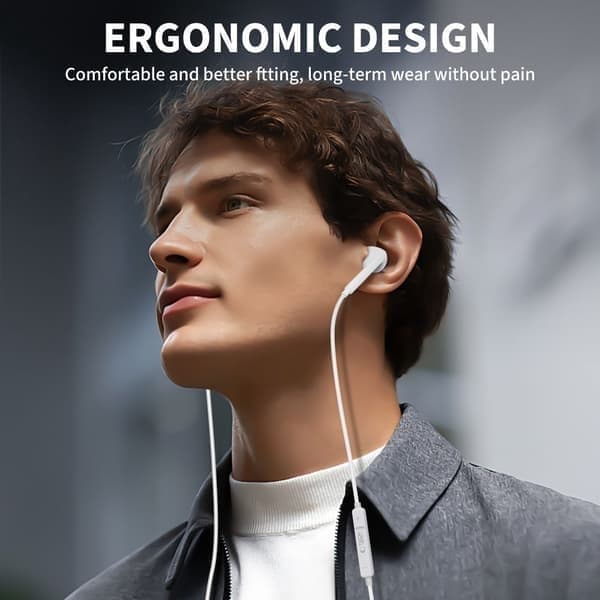 Tech-Protect Ultraboost Core G2 hörlurar USB-C med mikrofon 1,2 m