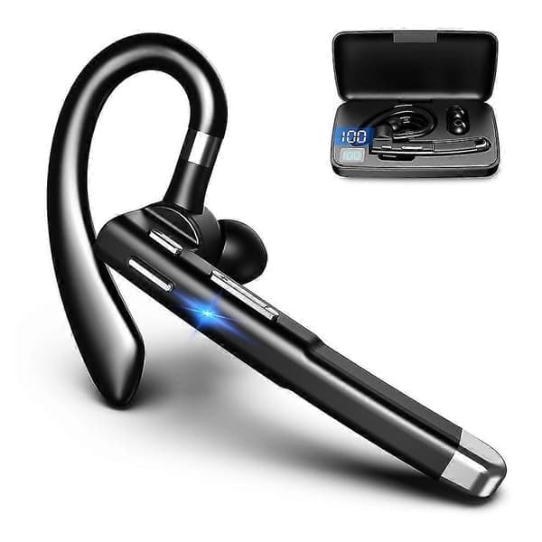 Bluetooth-headset til mobiltelefon, V5.1 trådløst Bluetooth-headset med CVC 8.0 støjreducerende mikrofon til kørsel/forretning/kontor, kompatibel