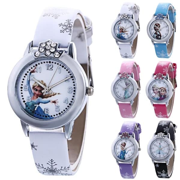 Frozen Snefnug Elsa Anna Prinsesse Børne Smartwatches sort black