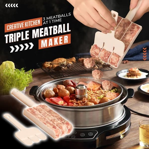 Trippel köttbullsform Köttbullsform Kökssschablon Köttbullstång 1 st