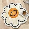 Søt baderomsmatte Smiley Face Teppe Baderomsmatte Solsikke