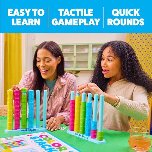 Color Stack Challenge af – Påskekurvfyld til børn, et hurtigt farvematchende puslespil til en sjov påskefamilieaften