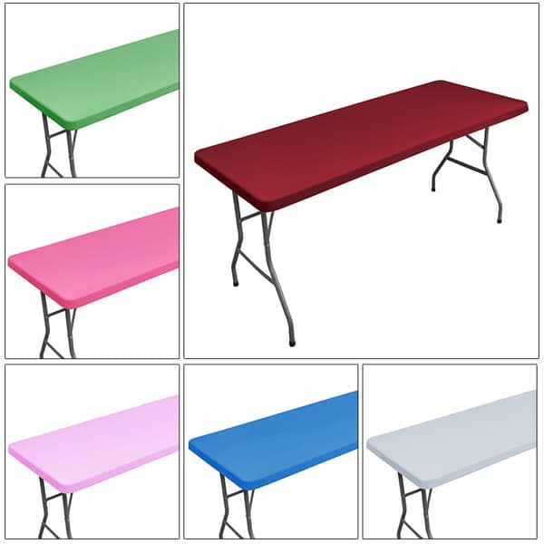Vikbar picknickduk tvättbar bordsduk Premium uteplatsbordsduk rektangulära bord blå 243x76cm blå 243x76cm blue 243x76cm