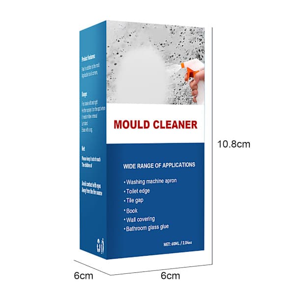 60 ml muggskum multifunksjonell muggfjerner spray veggmugg 1 stk