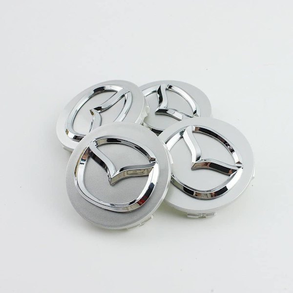 4-pack hjulkapslar för Mazda, 57 mm, centrumkåpa M
