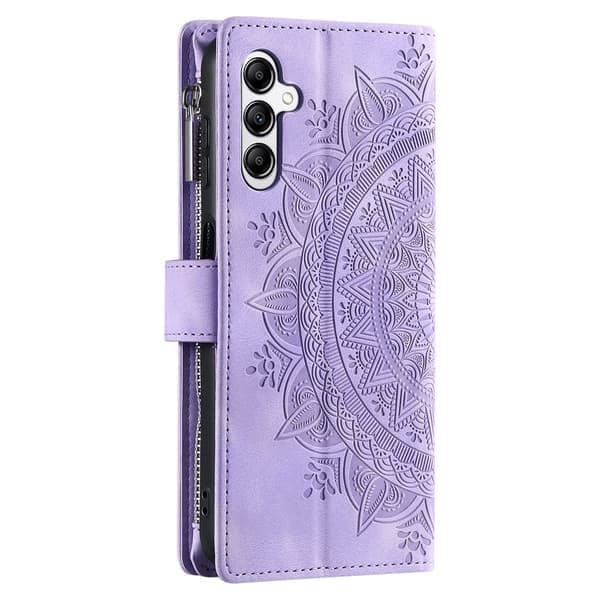 Wallet-etui til Samsung Galaxy A17/A26 med mandala-blomstermønster