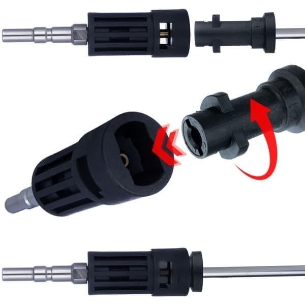 Adapter för högtryckstvätt Nilfisk QC/Kranzle D12 till Kärcher K-bajonett