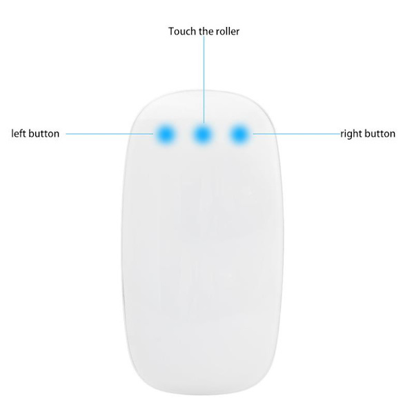 Apple Magic Mouse 2: Trådlös uppladdningsbar Bluetooth-mus med Multi-Touch [JUN]