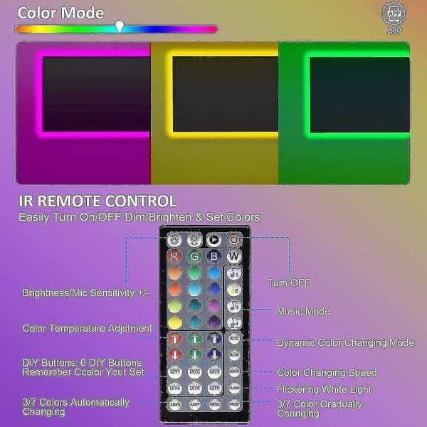 30 m LED-valot Bluetooth RGB-valot LED-nauhat