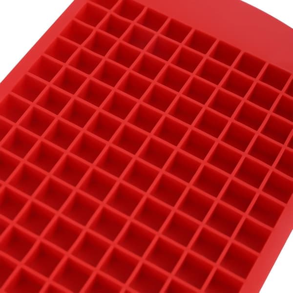 3-pack silikon mini-isbitsformar, 160 krossade stapelbara isbitsformar, enkel frigöring, köksfrysningsverktyg för hemmabruk