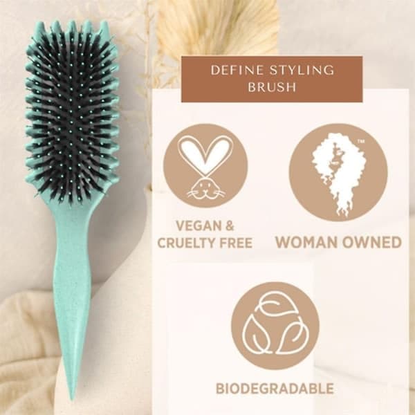 Bounce Curl-børste, Bounce Curl Defining Brush, villsvinbust hårbørste styling-Xin hvit hvit hvit white