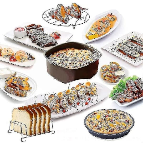 Friteusetilbehør for Philips Airfryer, Cosori og Deluxe Deep