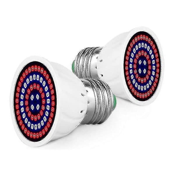 5-pack LED-växtlampor för inomhusväxter - Fullspektrumljus Trädgårdsdekor --Uki E27 48 E27 48 E27 48