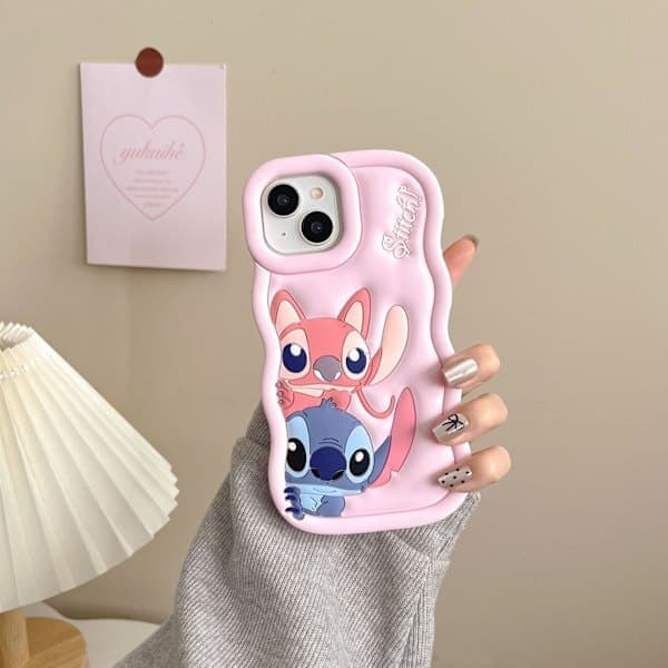 Stitch Silikone Cover - Til iPhone Lyserød iPhone X iPhone X Lyserød iPhone X Lyserød iPhone X Lyserød iPhone X Light pink