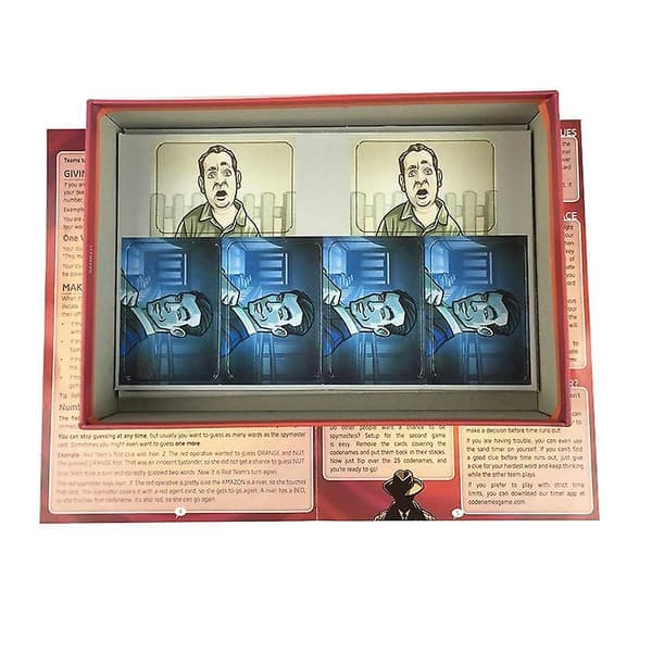 Action Codenames -lautapeli, Codenames-perheystävällinen juhlakorttipeli kotiin