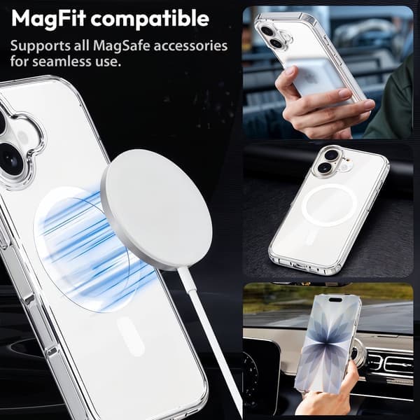 MagCase iPhone 17:lle – Kristallinkirkas MagSafe-kuori iPhone 17 iPhone 17 iPhone 17