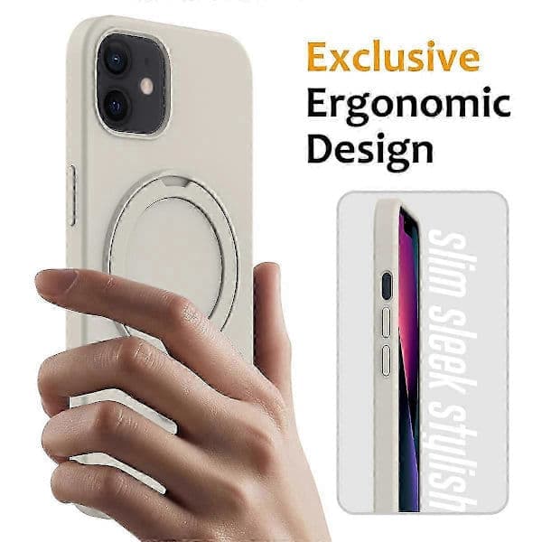 Magnetisk deksel til iPhone 11 med ringstativ PC+silikon, fallsikkert telefondeksel stil A stil A Style A