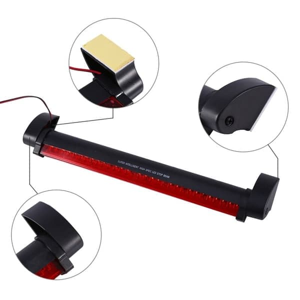 Yleiskäyttöinen 32 LED-korkealle asennettu punainen LED-jarruvalo autoon 12V, DEBUNS