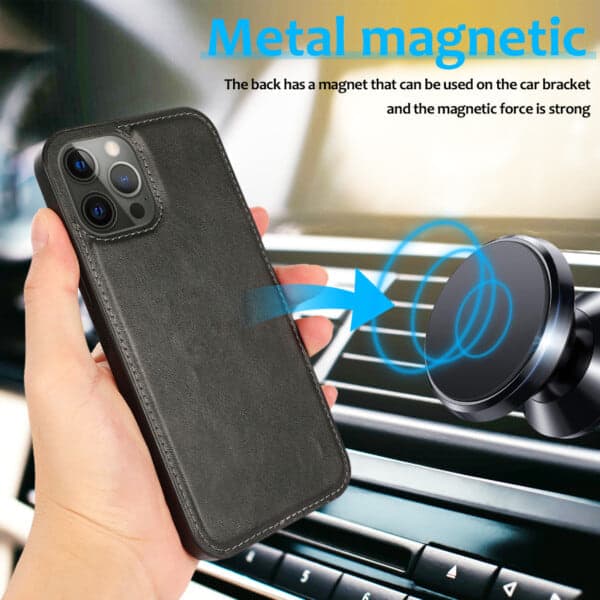 iPhone 12 Mini 2-i-1 Magnetisk Pung Etui Sort sort sort