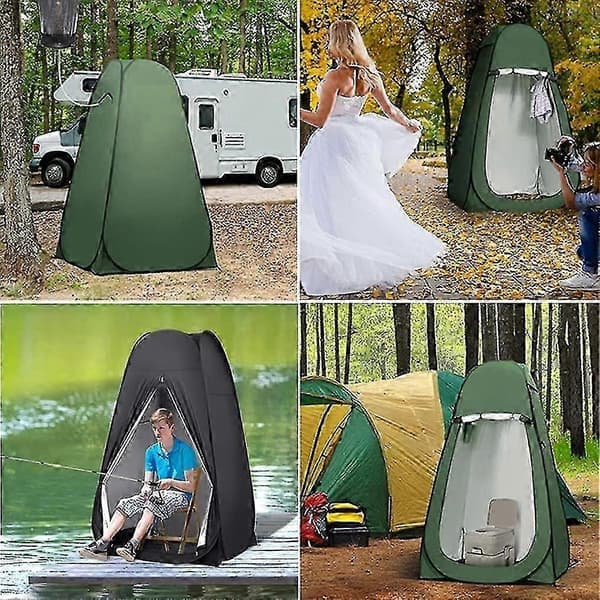 Pop-up Utomhustält Bärbart Campingsduschtält Camp Toalett Utomhus Omklädningsrum Gul Yellow