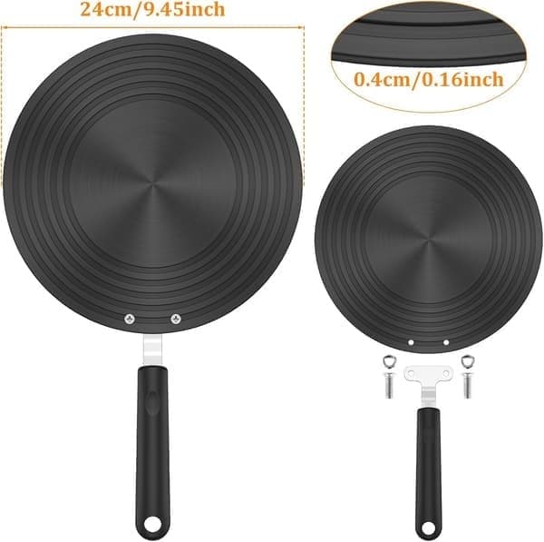 Adapter - 24 cm induktionsadapterplatta - Spisskydd/adapter - Värmespridningsplatta