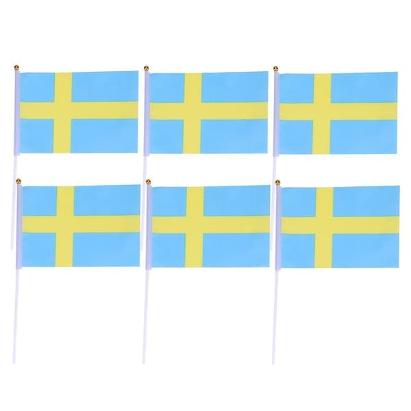 50 flag Sverige håndflag svensk fest