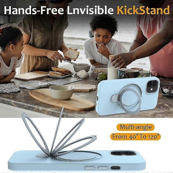 Magnetisk deksel til iPhone 11 med ringstativ PC+silikon støtsikkert telefondeksel Stil J Stil J Style J