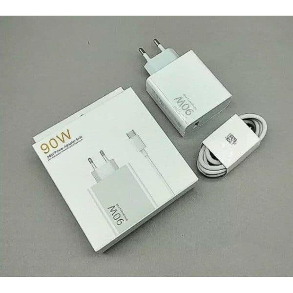 90W hurtigoplader til Xiaomi, HyperCharge Type A EU-stikadapter med 1m kabel 90W 90W 90W