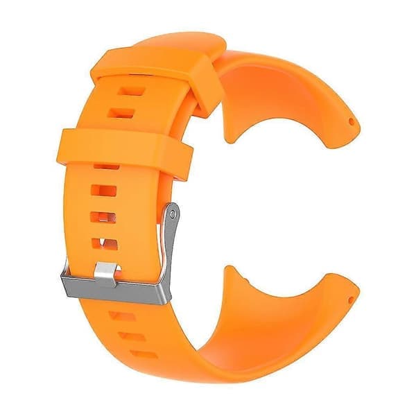 Silikoninen Vaihtohihna Suunto Core All Black -urheilukelloon, oranssi Orange