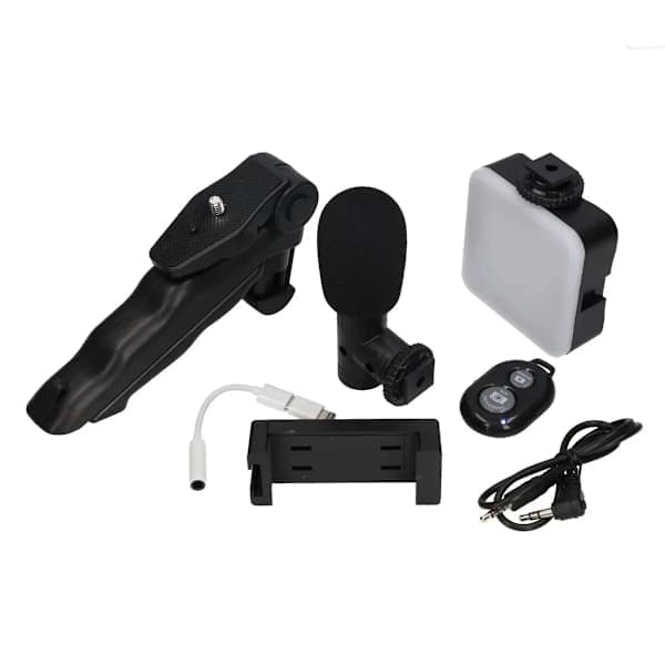 Smartphone Vlogging Kit med Stativ för Tiktok, Youtube och Stream