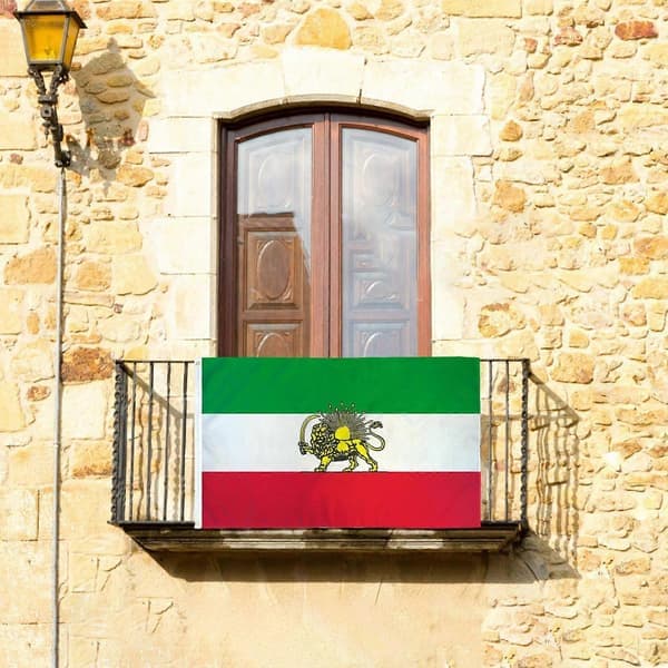 Persien Iran Lejon 90*150cm Flaggstångsfäste Persisk Iransk Flagga-Sha