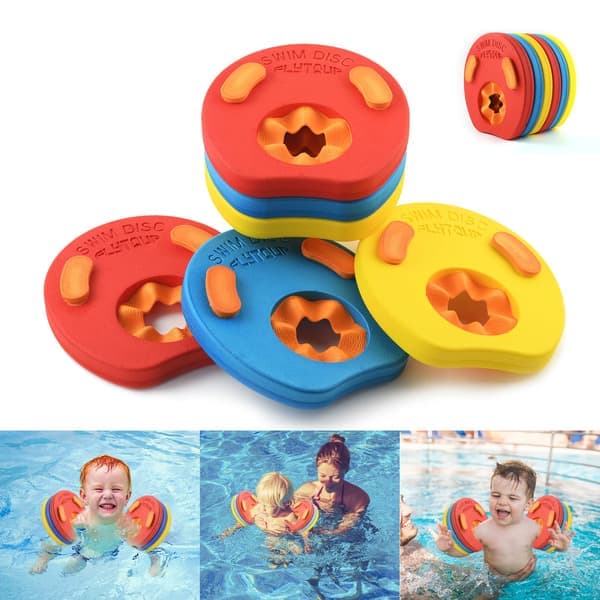 6-pack armpuffar för barn, skumpuffar, babypuffar, delfinpuffar, flytande pooler