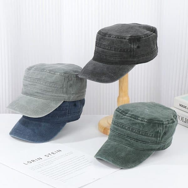 Herr Dam Kamouflage Arméhatt Camo Militär Kadett Stridsmössa grå grey