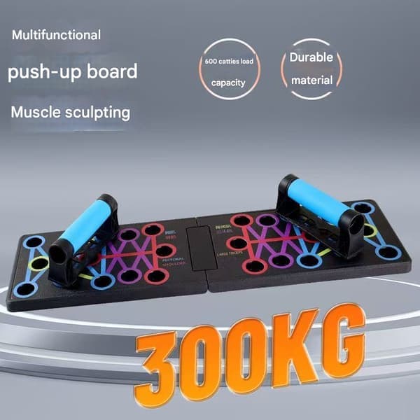 Multifunktionel push-up board, foldbar push-up støtte til voksne, brystmuskeltræner, flad støtte board B B