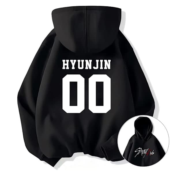 Stray Kids Uformell Hettegenser Unisex Langermet Genser B4 M B4 M
